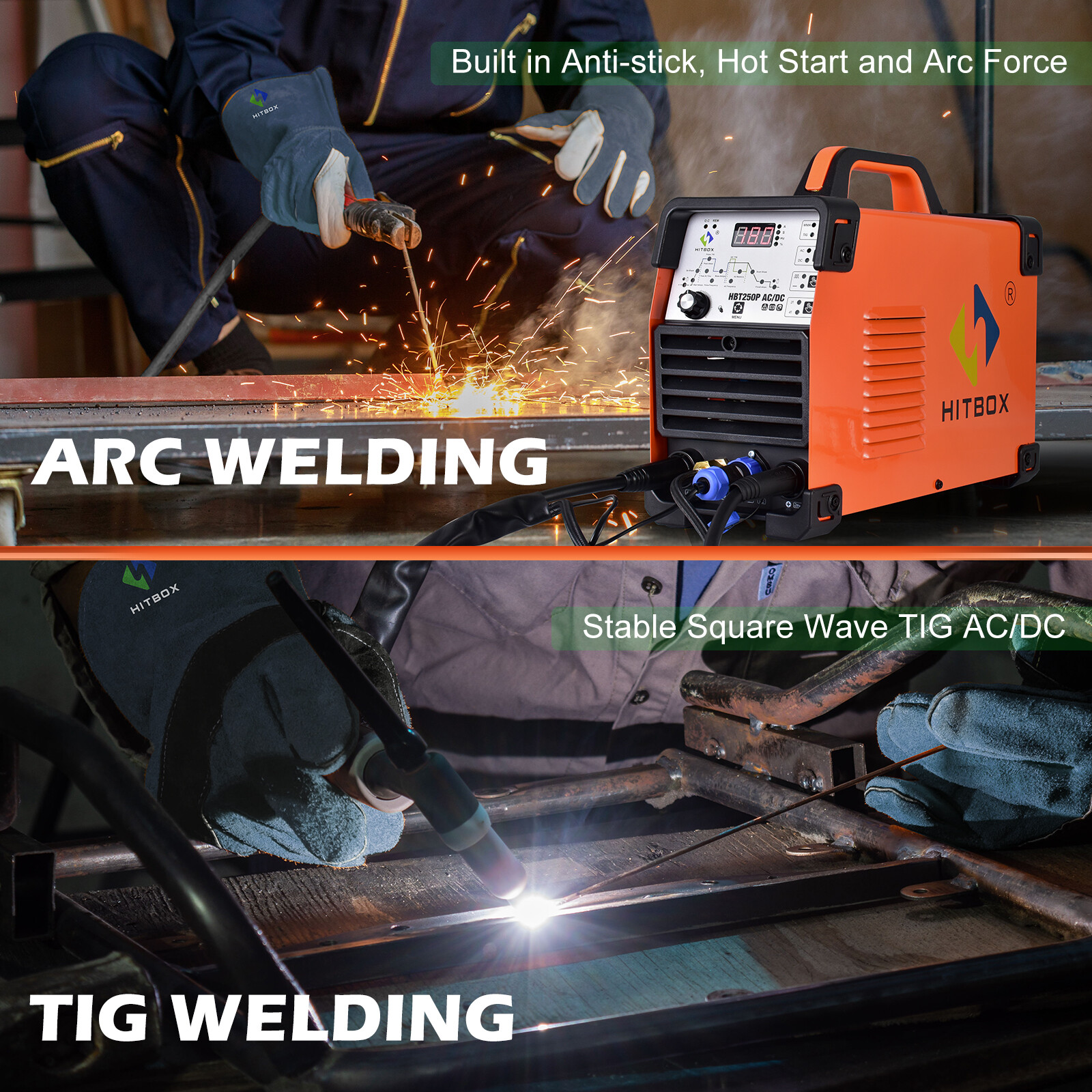 200A Aluminum Tig Welder 220V AC/DC Pulse HF MMA/Stick IGBT Tig Welding Machine