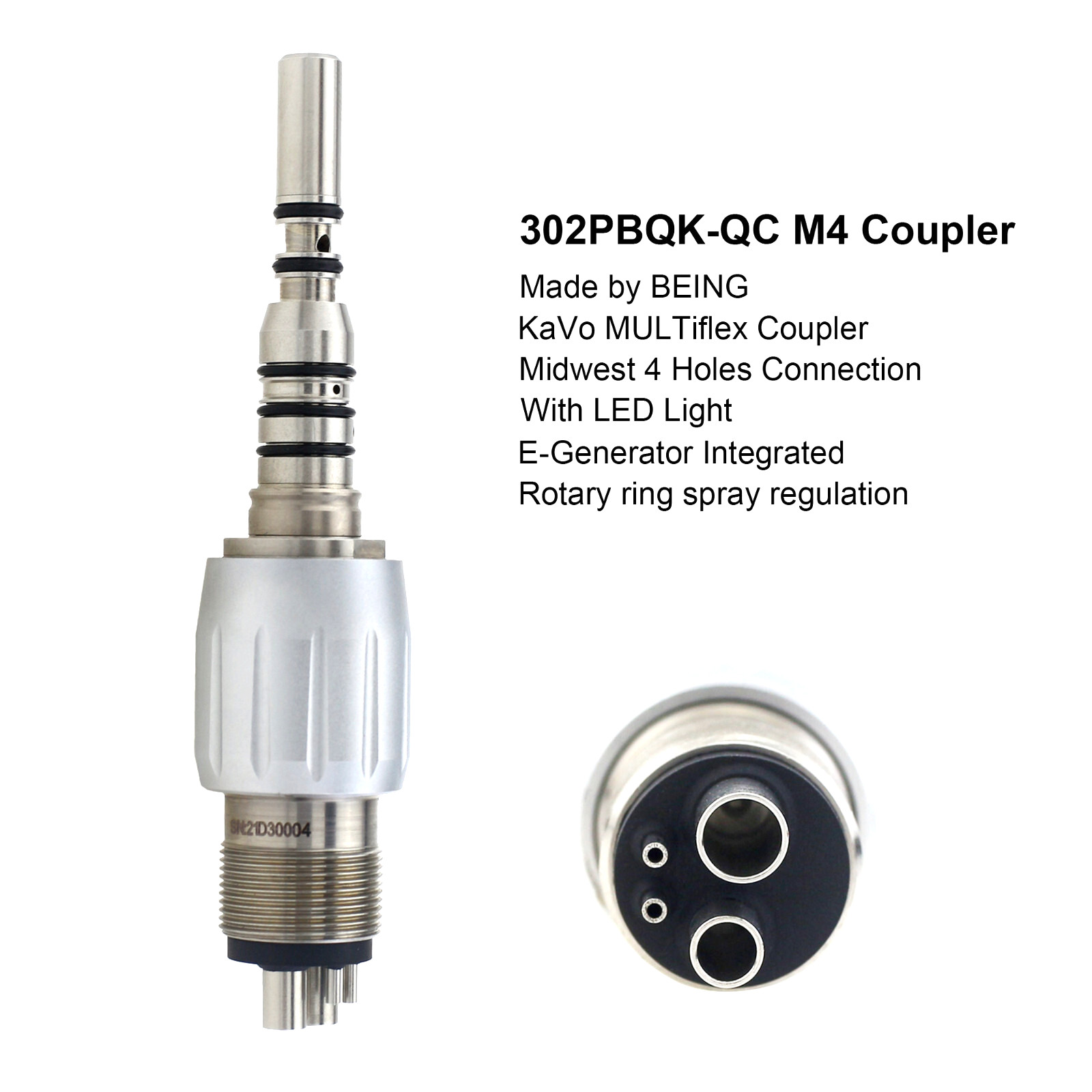 COXO Multiflex Dental Handpiece Coupler Quick Coupling Swivel 4 Hole 6 Pin NSK