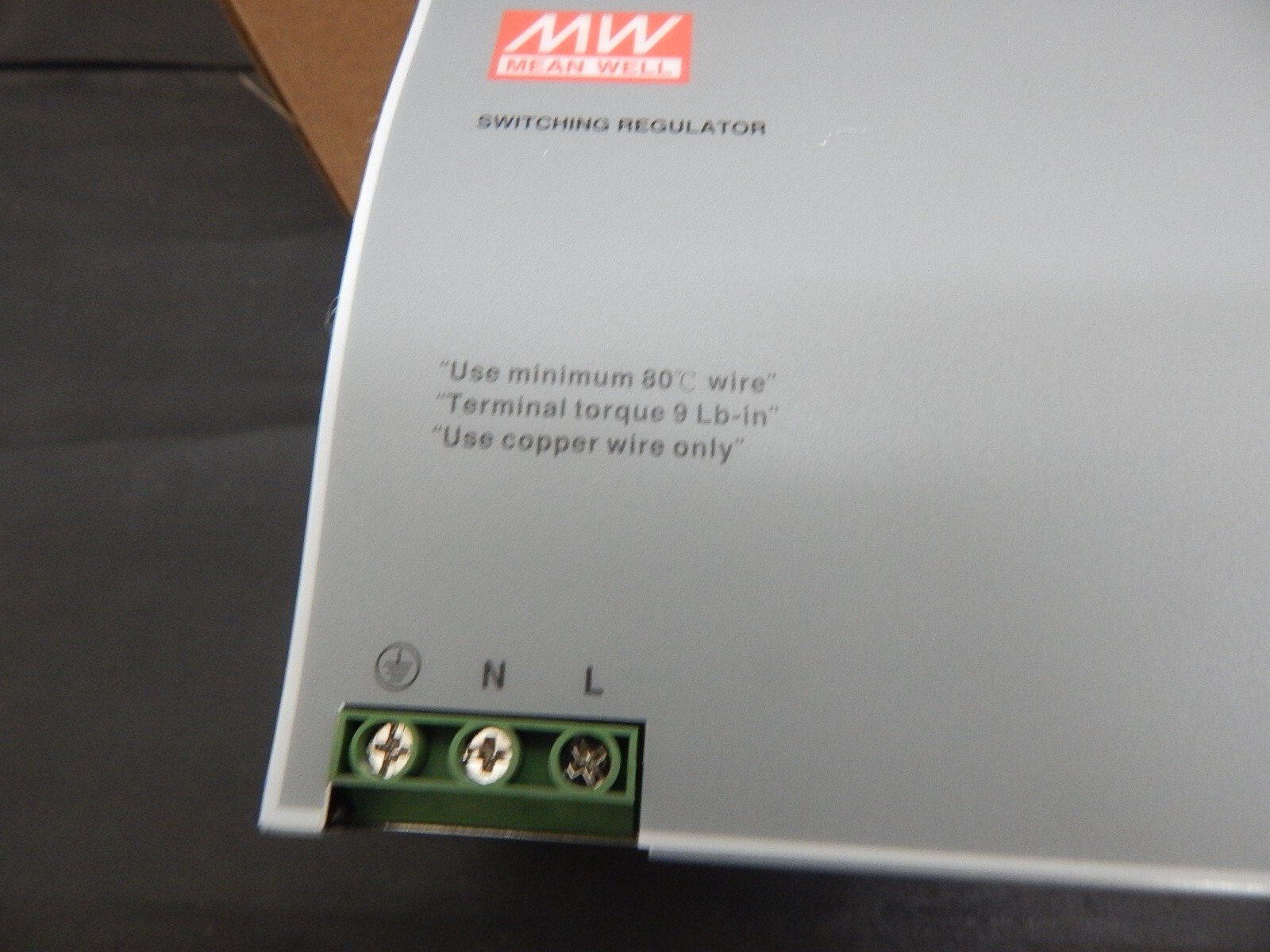 MEAN WELL DRP-480-24 DIN Rail POWER SUPPLY 200-240VAC INPUT 480W TO 24VDC 20A