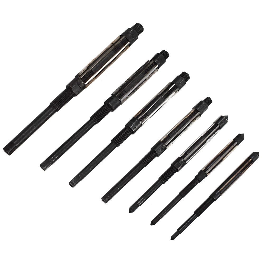 7 Pieces Adjustable Hand Reamers Set 8/A to 2/A Size 1/4 -15/32” HSS
