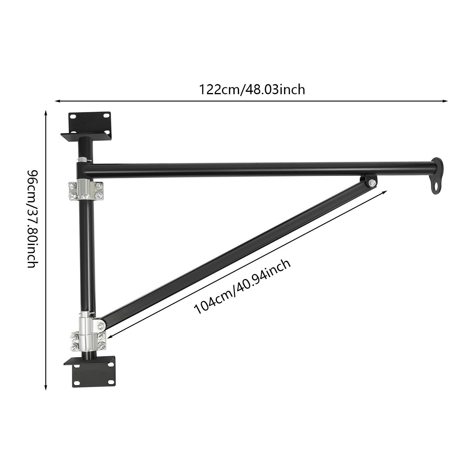 Wall Mount Crane Bracket, Alloy Steel Hoist Bracket, Crane Swing Arm with Pole