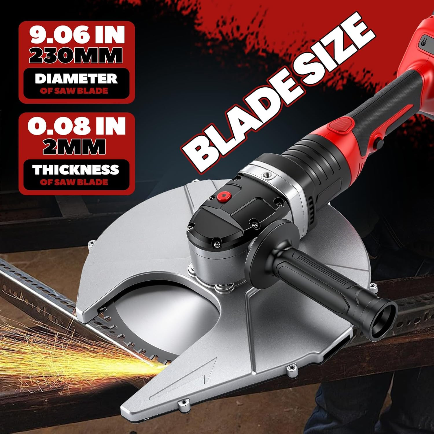 36V Cordless Rebar Cutter – Fast Cuts in 4-5 Seconds, Portable Case Included