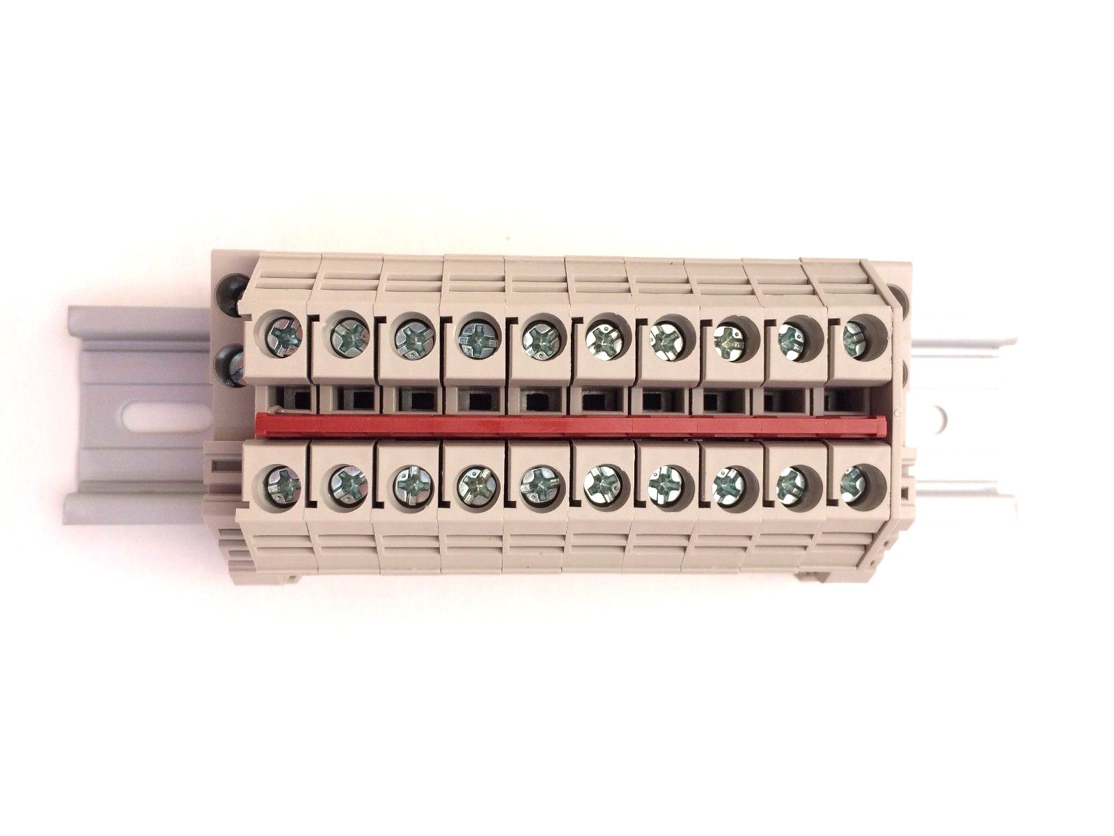 Solar Combiner Box Connector DIN Rail Terminal Blocks Dinkle 8AWG 50A 600V