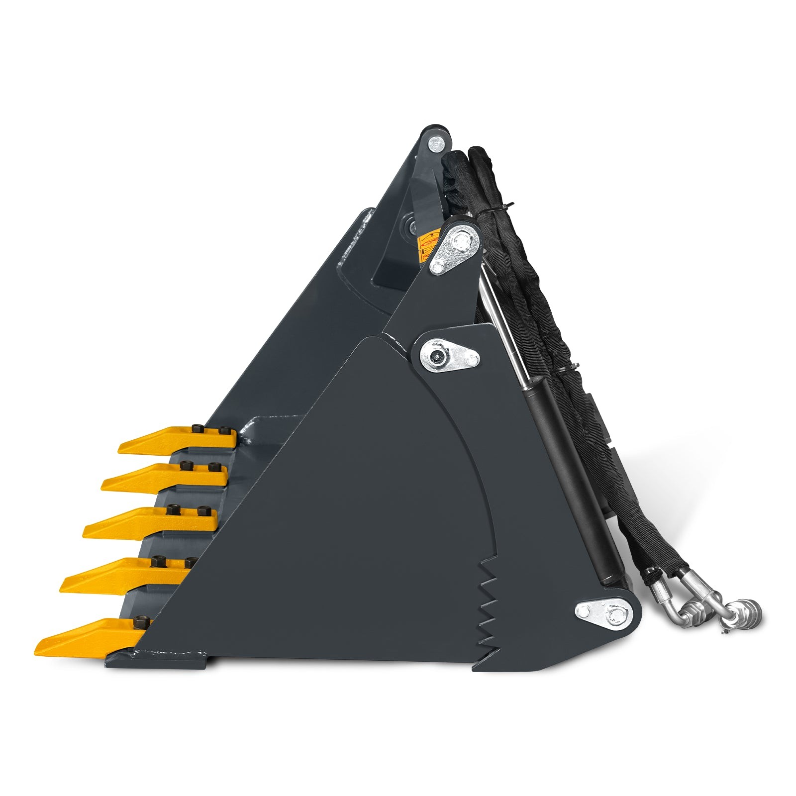 MechMaxx 44» 4-In-1 Combo Skid Steer Bucket Attachment With Quick Attach, BT44