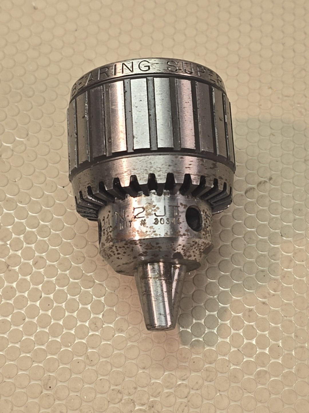 JACOBS 11N BALL BEARING SUPER DRILL CHUCK 0-3/8″ 0-10mm CAP JACOBS TAPER #2 JT2