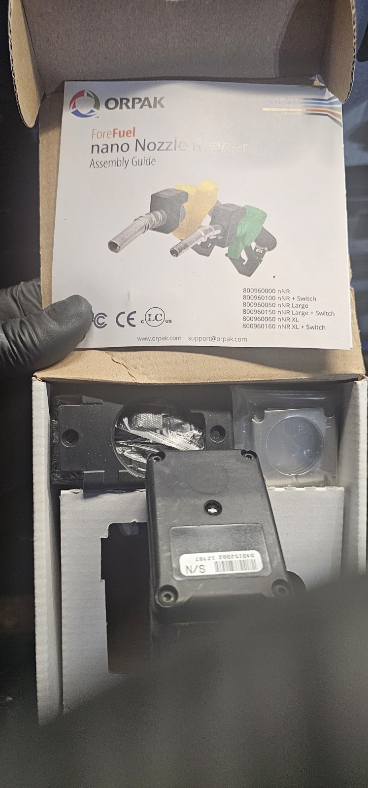 Orpak Systems Nano Nozzle Reader NNR Extra Large + Switch M09677B041 XL