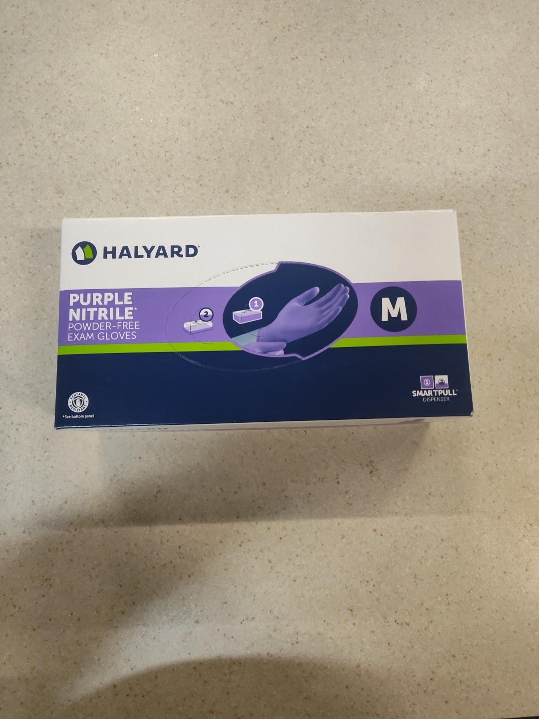 Halyard 55082 Nitrile Exam Gloves, Pack of 100 – Purple