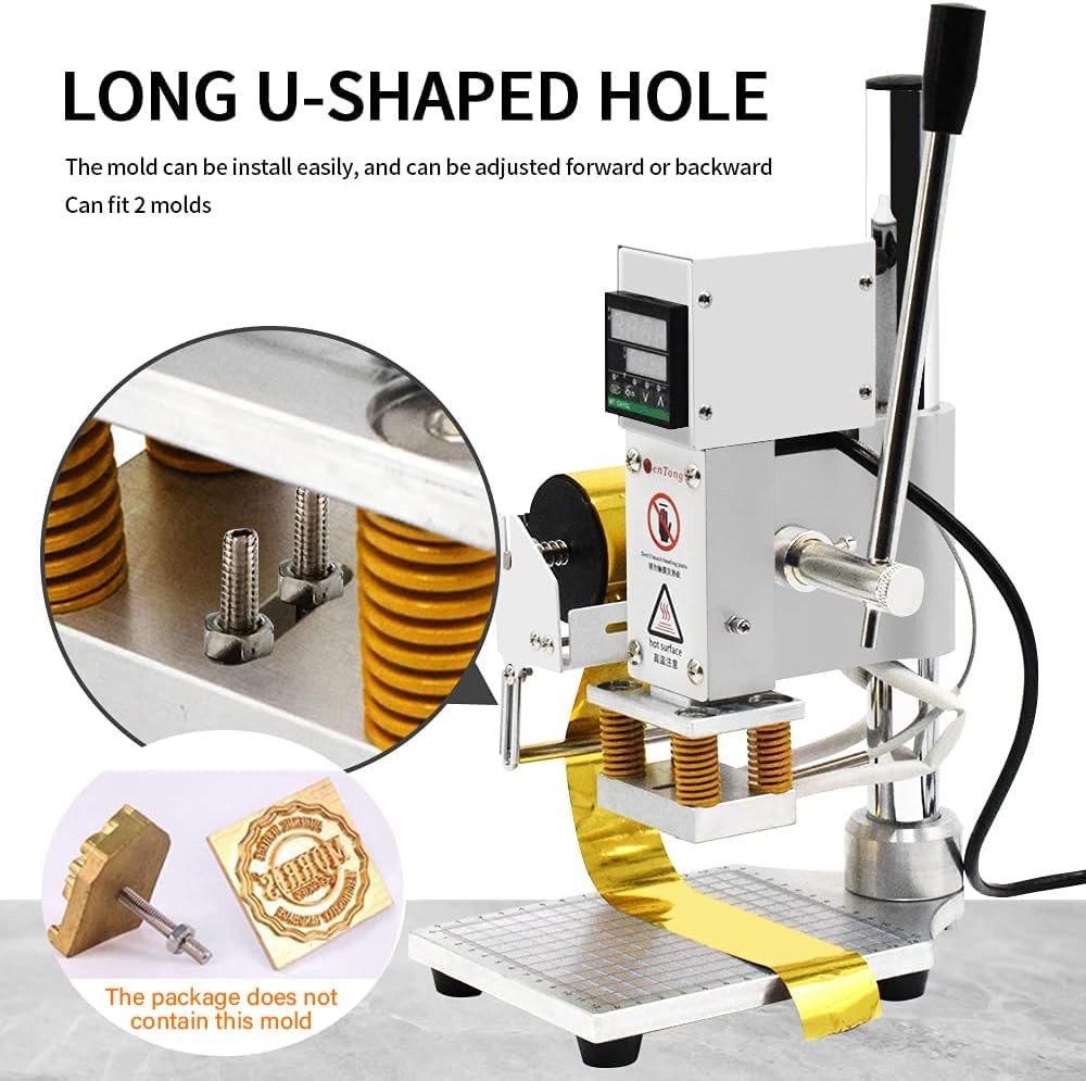 Hot Foil Stamping Machine 5x7cm 110V Digital Embossing Tool