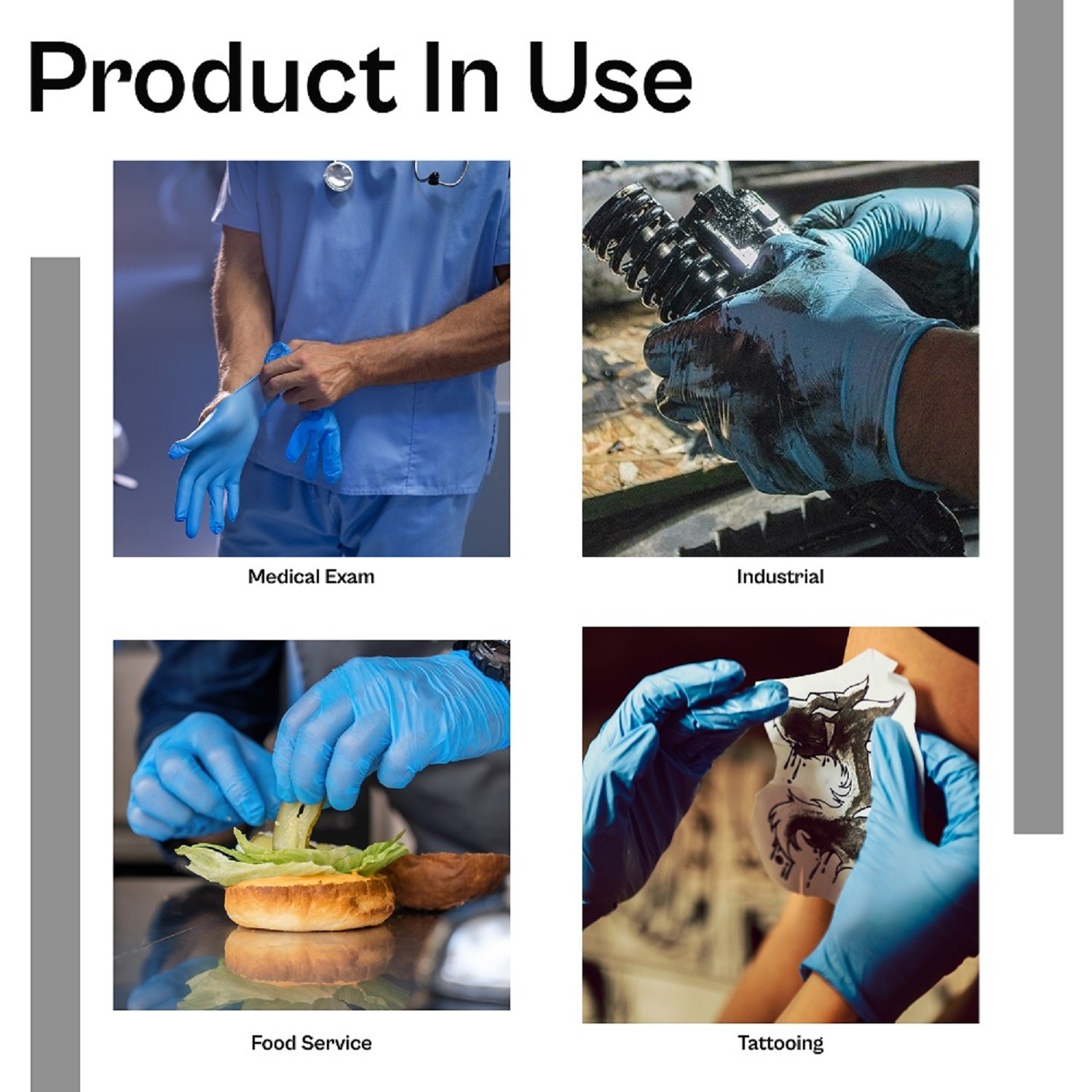 Blue Nitrile Disposable Gloves 6 Mil, Latex & Powder Free, 36000 Pcs, Medium