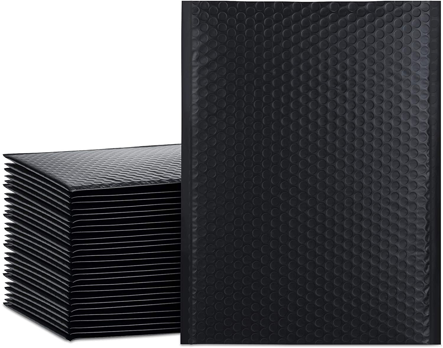Bubble Mailers 10.5X16 Inch Black 25 Pack Poly Padded Envelopes Large #5 Mailing