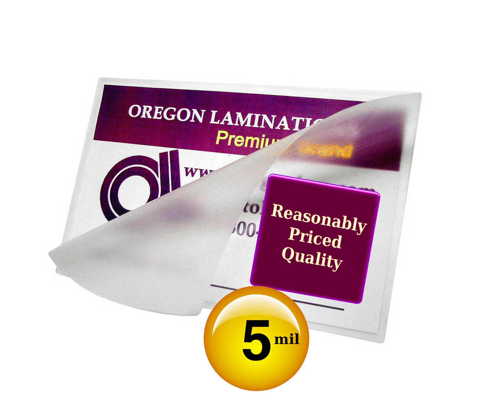 10000/case Hot 5 Mil Business Card Laminating Pouches 2-1/4 x 3-3/4 by Oregonlam