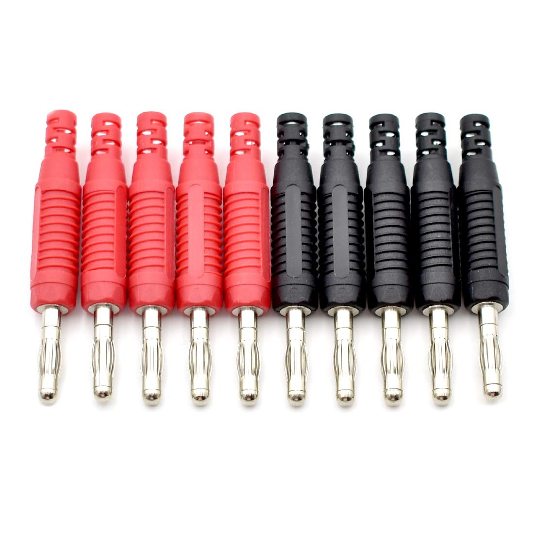 10Pcs 4mm Banana Plugs Solder DIY Banana Plug Connectors Adapters for Multimeter