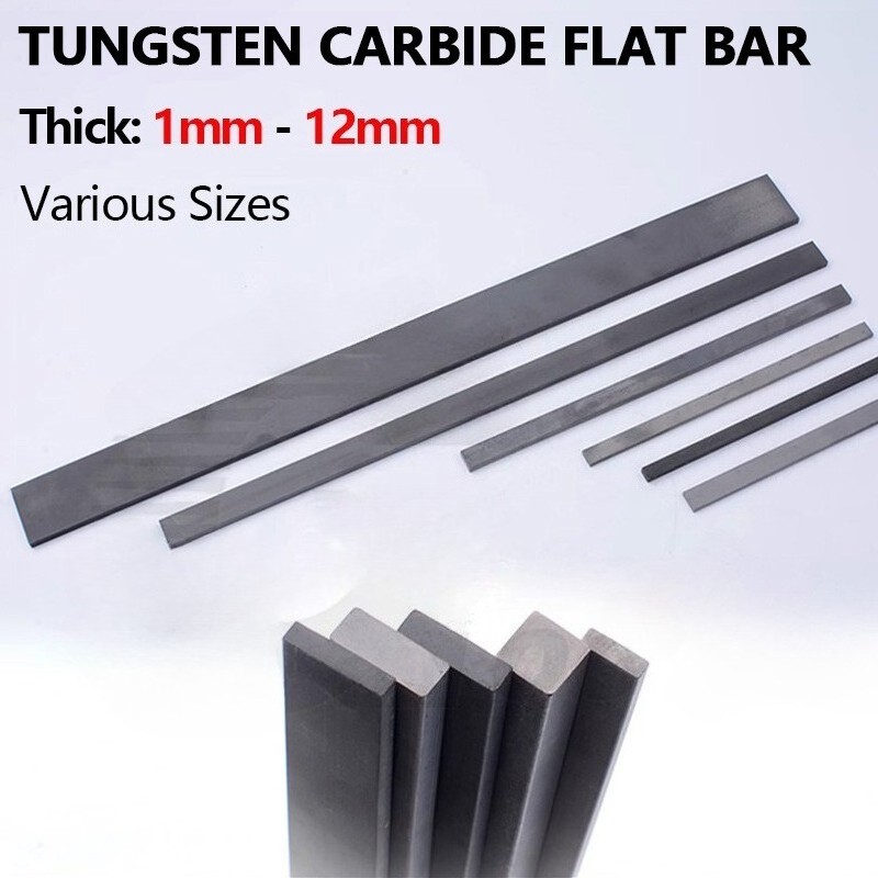 YG8 Solid Carbide Steel Sheet Plate Flat Stock Square Bar Blanks 1-12mm Thick