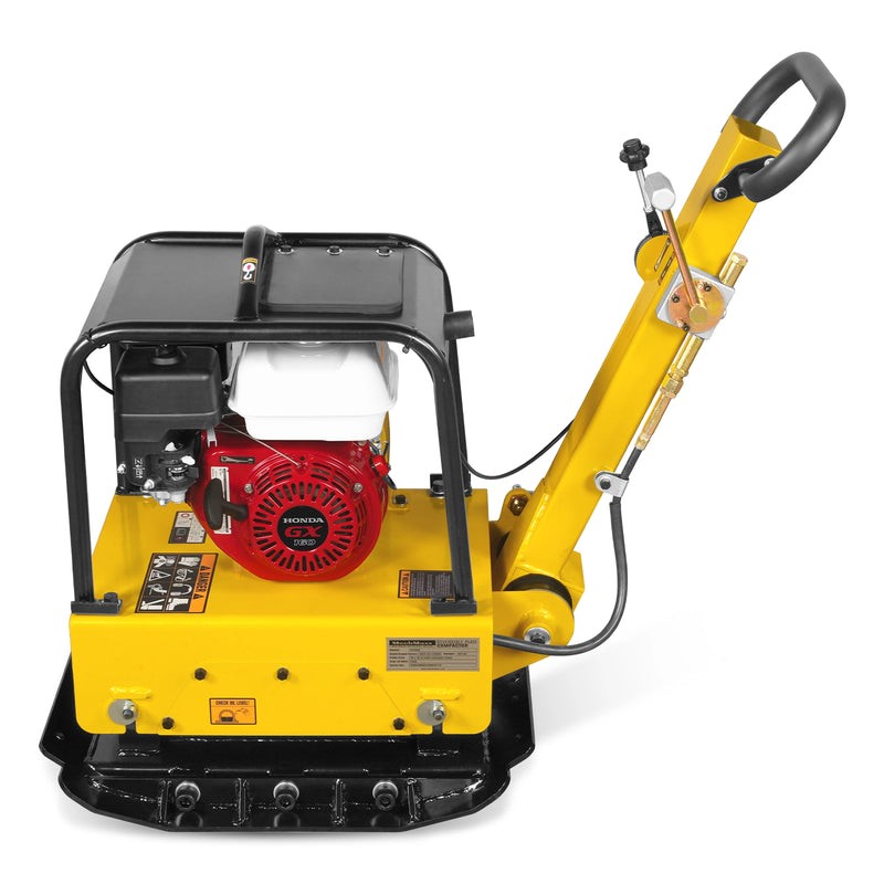 GX160 Reversible Plate Compactor with Wheel Kit and Extension Plates， PC150H