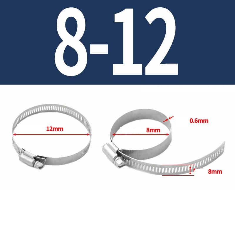 Clips 304 Stainless Steel High Torque Hose Clamp Marine Grade Power Hose Clamp