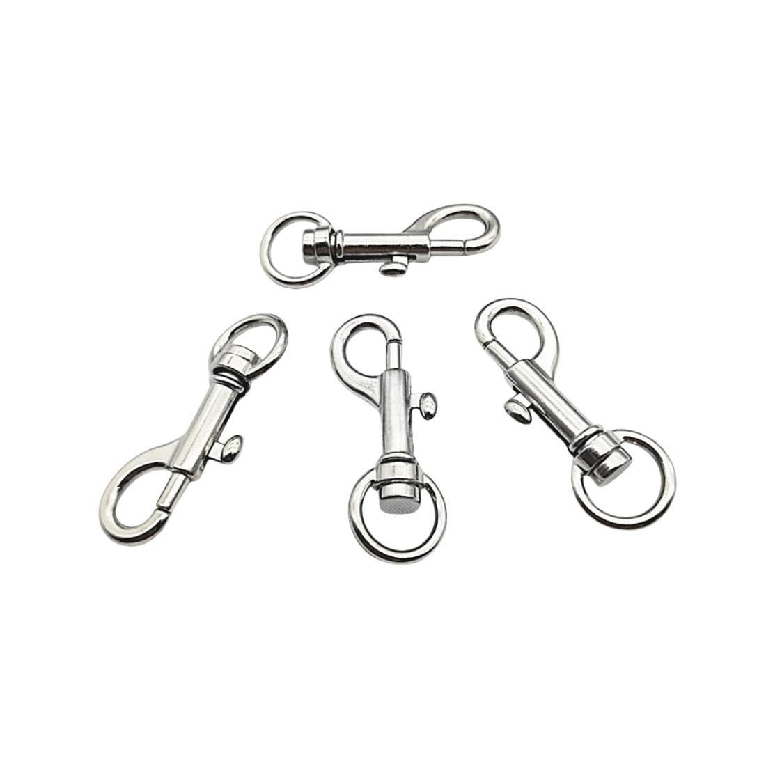 LuoQiuFa Flag Clips Swivel Snap Hooks, 4 Pcs Zinc Alloy 1.8 Inch Multifunctio…
