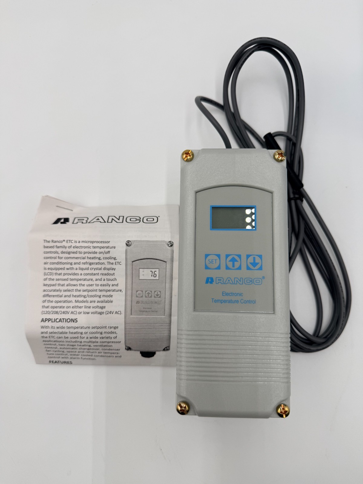 RANCO ETC -211020-000 DUAL STAGE-120-208/240V AC-SOFTWARE VERSION-3