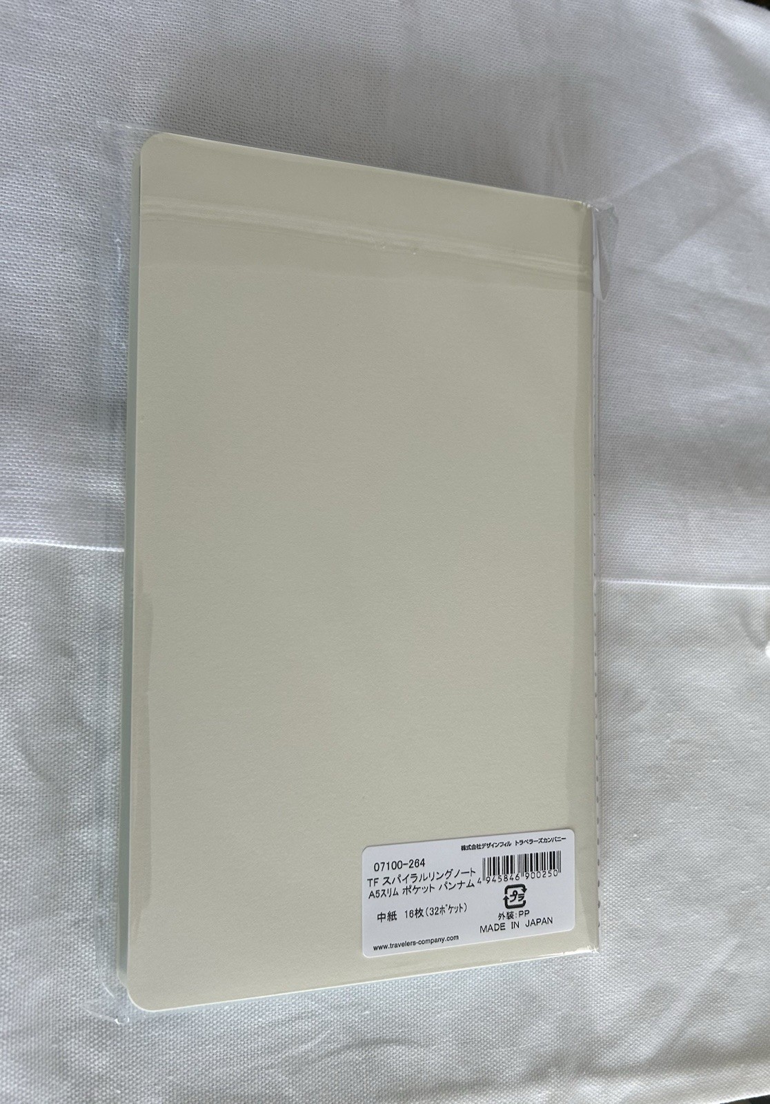 NEW TRAVELER’S FACTORY × Pan Am collaboration Spiral Ring Notebook A5 Slim ivory
