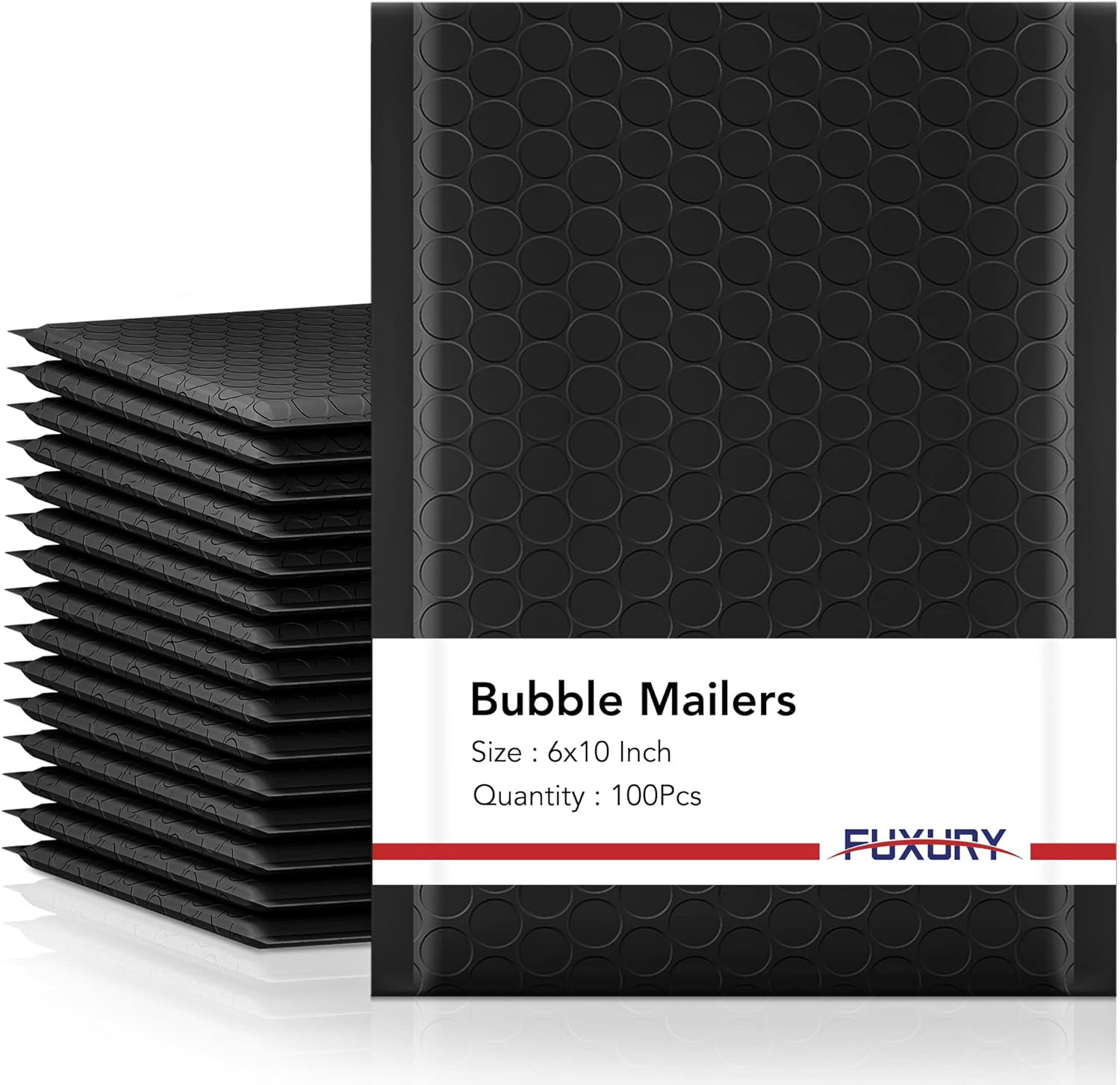 Bubble Mailers 6X10″ 100 Pack Black Padded Envelopes Usable Size 6X9″ Thick M…