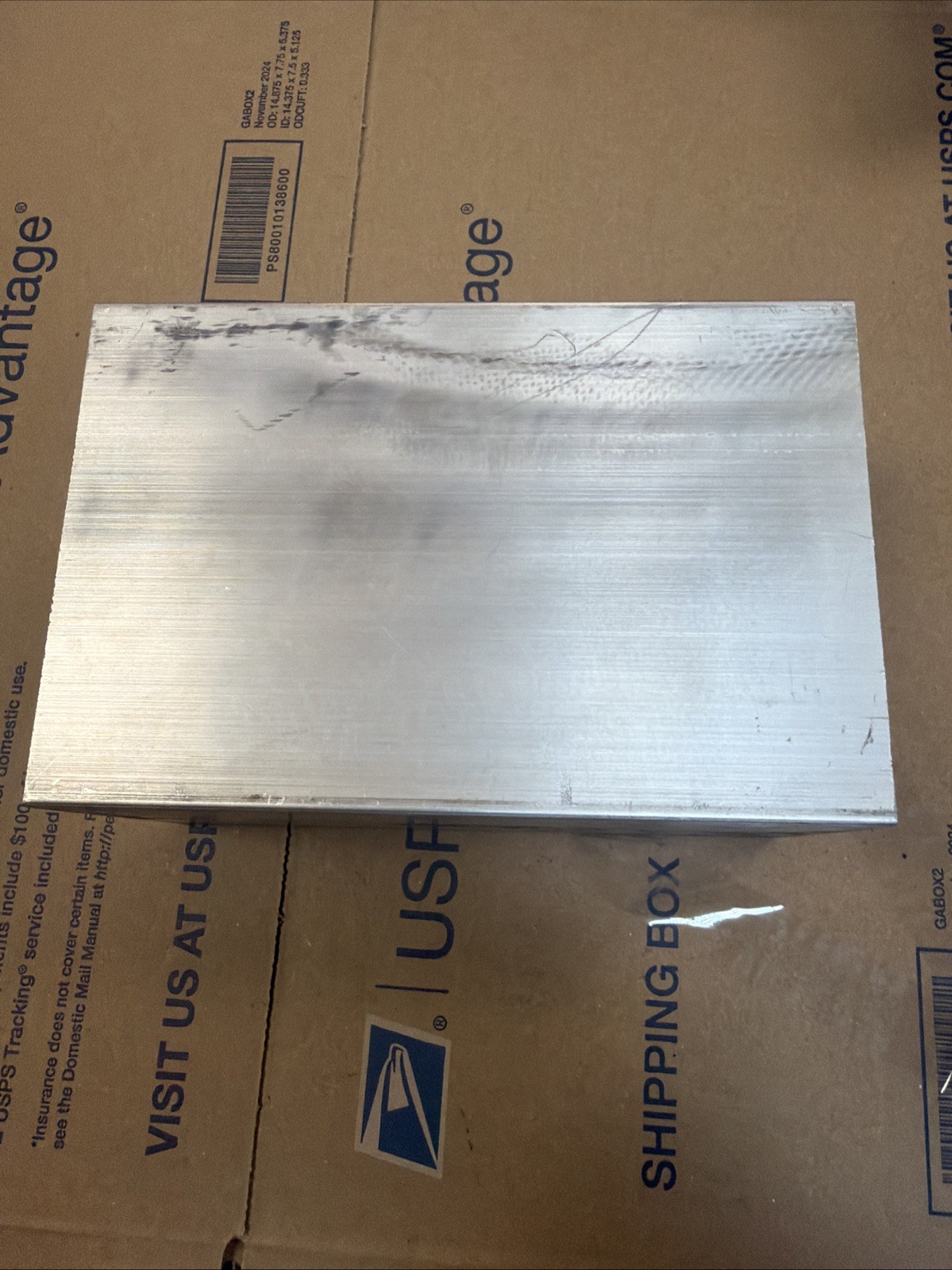 Aluminum Block Billet 6” x 4” x 3” – 7.2 lb Solid Machining Stock