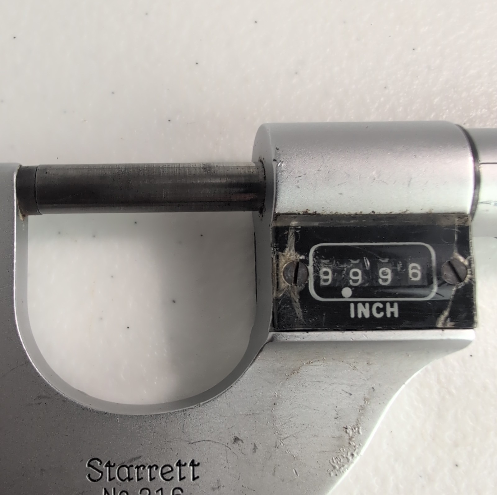 Vintage Starrett No. 216 Outside Micrometer 0-1” Range USA Made 063