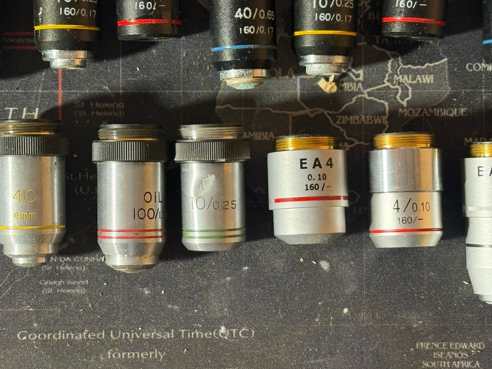 Lot of (32) Various Objectives Lens Microscope 4x 10x 40x 100x