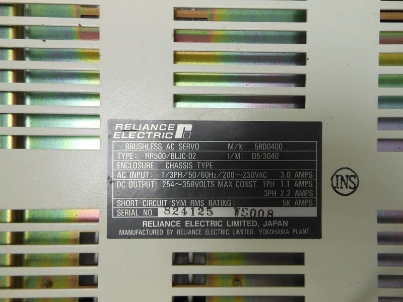Reliance Electric HR500/BLJC-02 HR500 Servo Drive