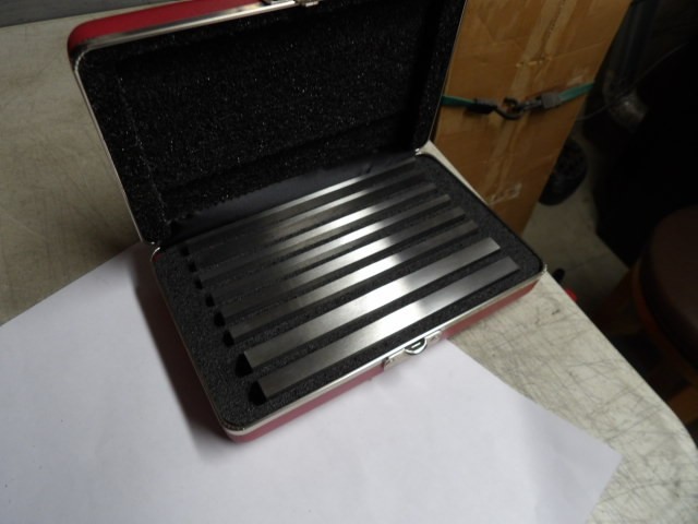 STARRETT # 384 4- Pair Steel Parallel Set in Red Padded Case NEW Free S&H