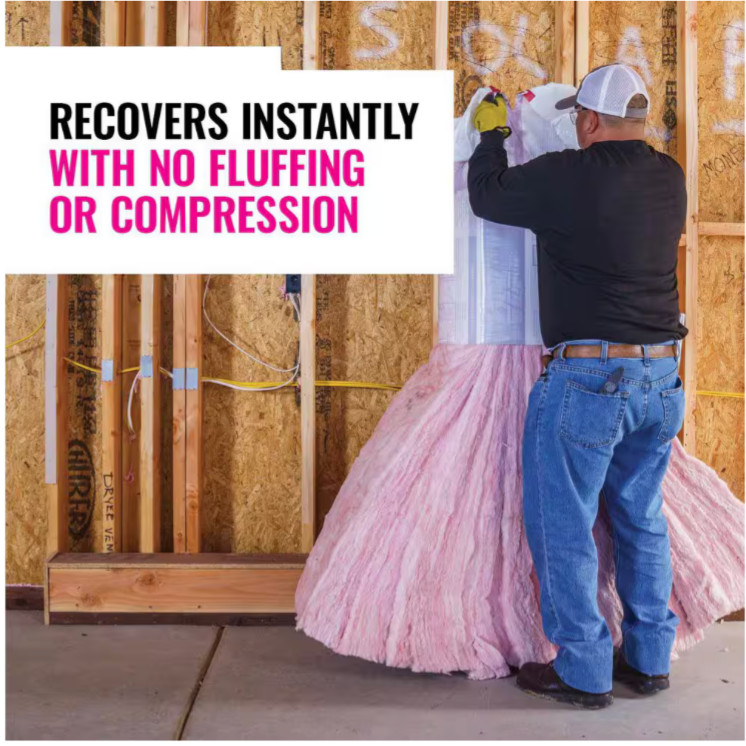 R- 13 Faced Fiberglass Insulation Roll 15 In. X 32 Ft. (1 Roll) new Owens