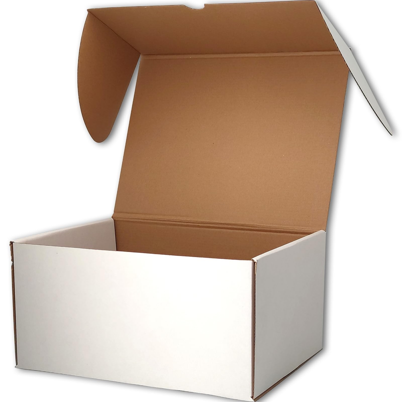 White Shipping Boxes for Small Business Pack of 15-12x10x6 inches Cardboard C…