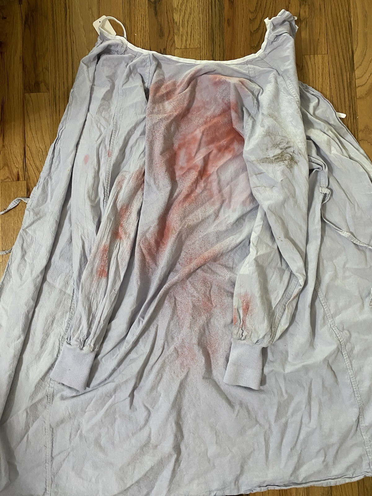 Halloween Bloody Hospital Patient Gown Adult Costume Size L Haunted Asylum