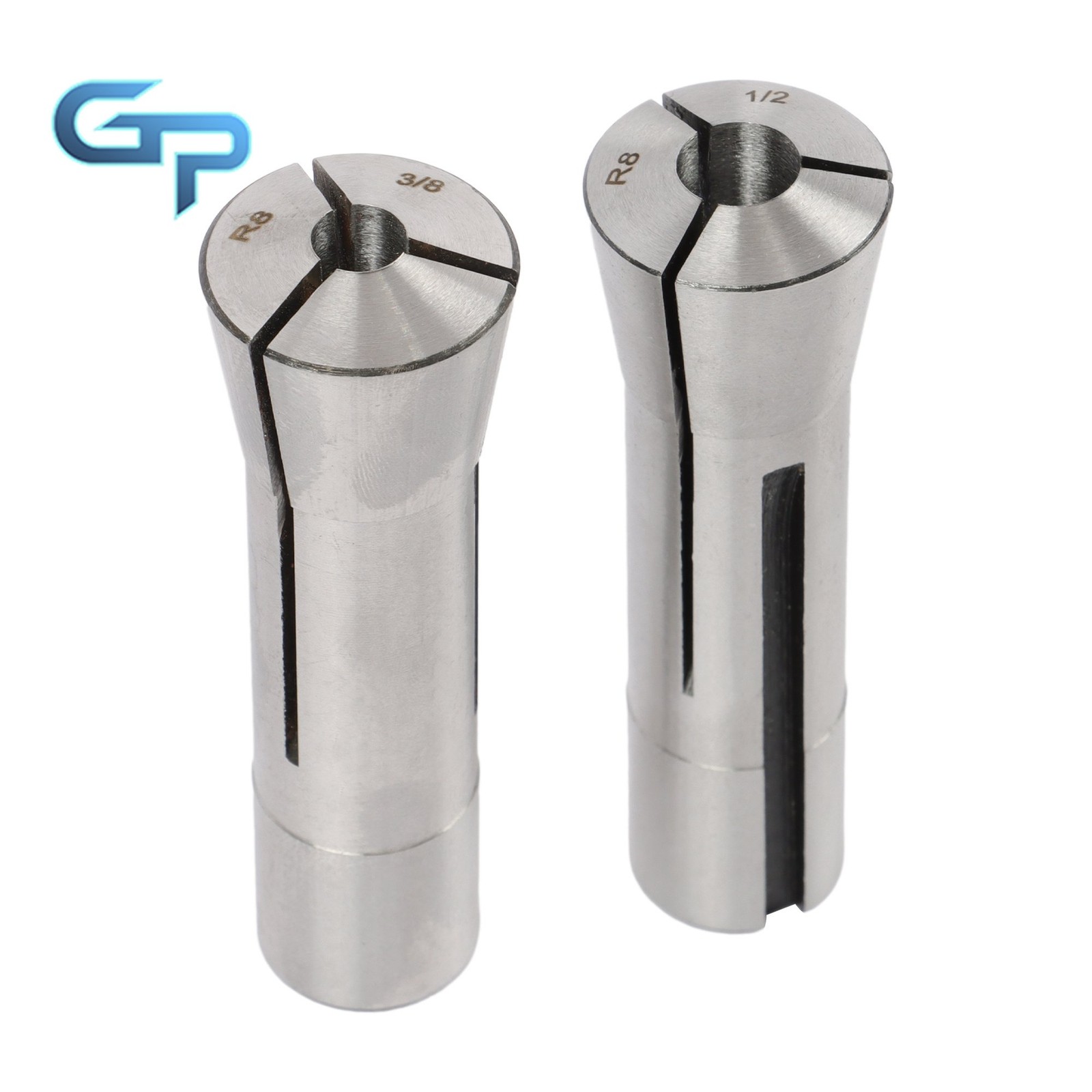 8 Piece R8 Collet Set 1/8″ 1/4″ 3/8″ 1/2″ 5/8″ 3/4″ 7/8″ Precision Ground