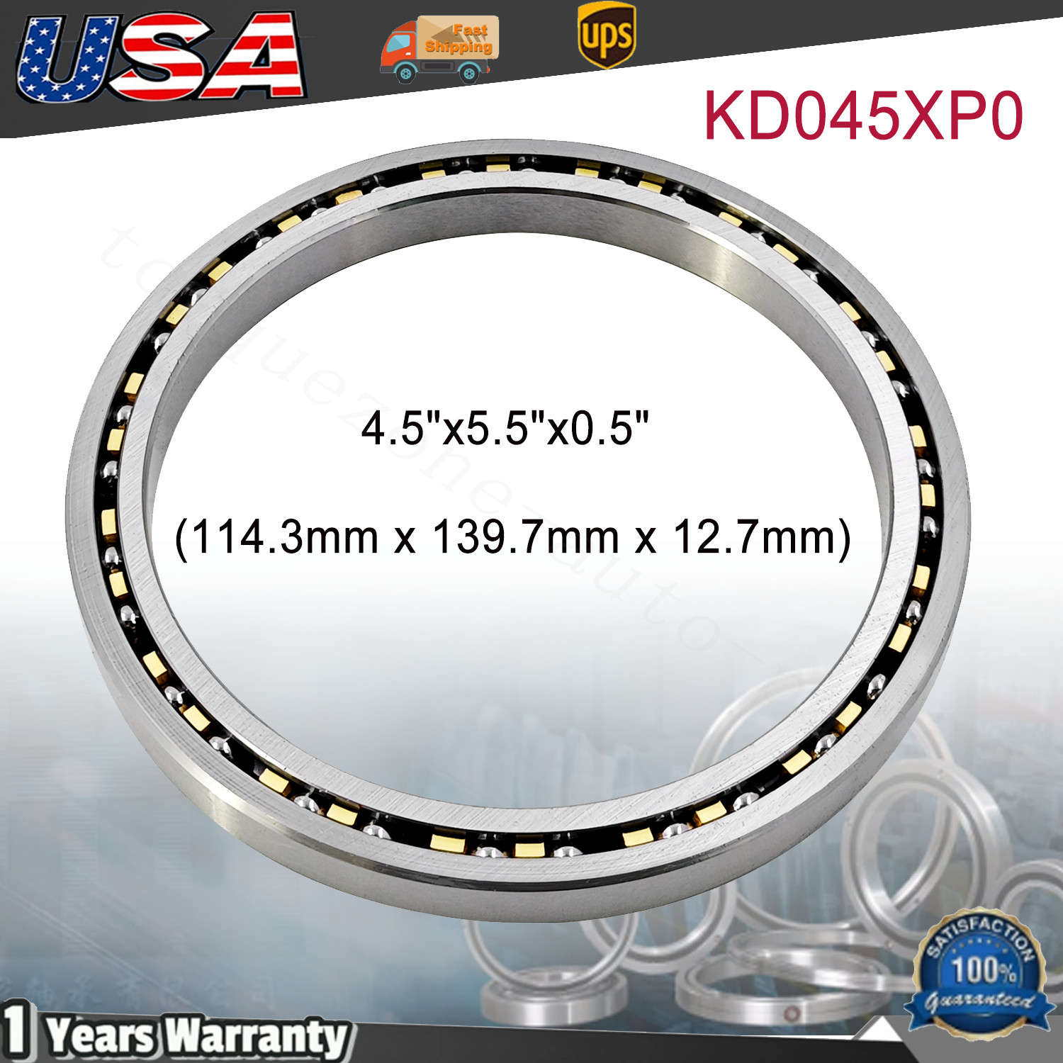 CSXD045 roller bearing 4.5″x5.5″x0.5″ (114.3mm x 139.7mm x 12.7mm) KD045XP0 NEW