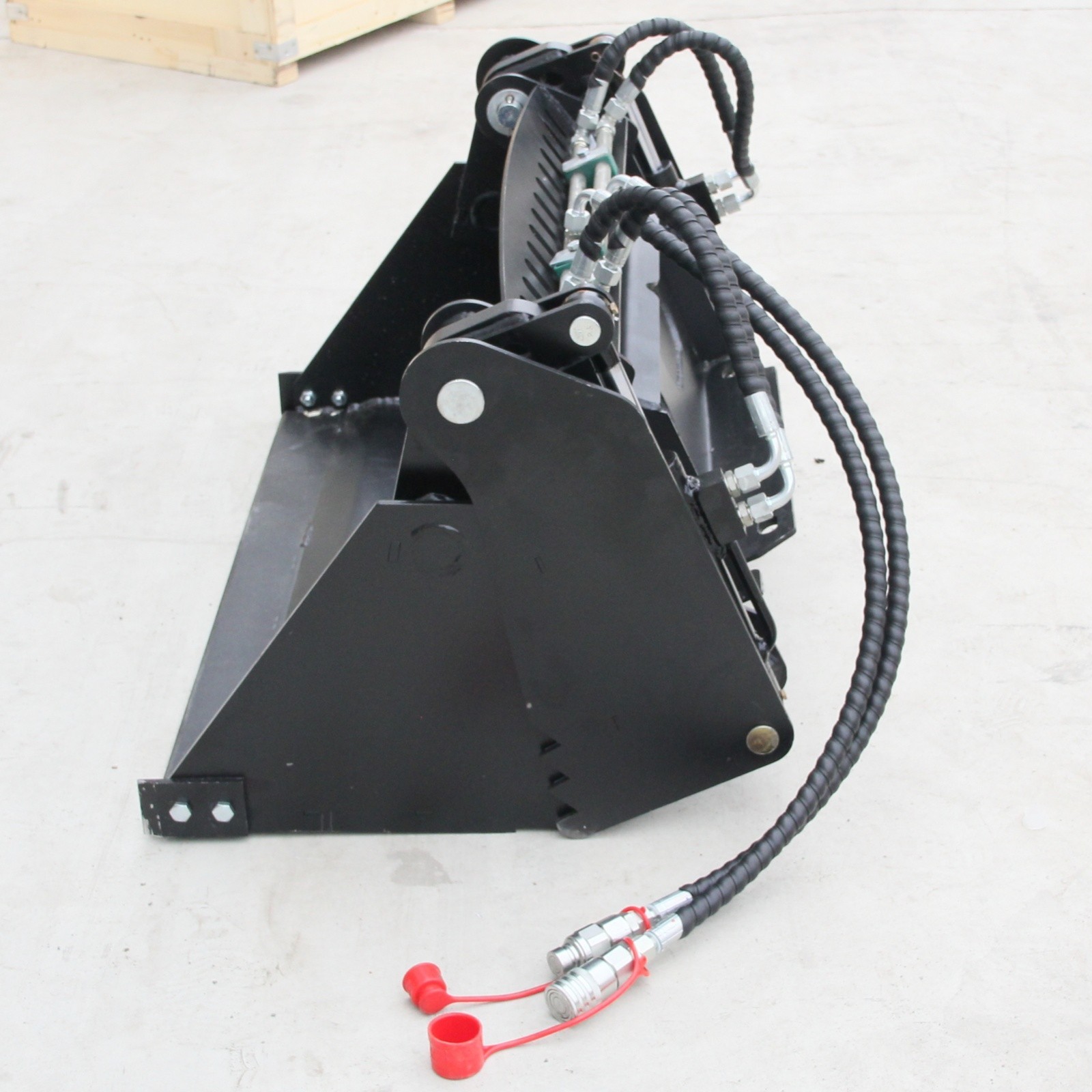 4-in-1 Combination Hydraulic Bucket Fits Mini Skid Steer Loader FREE SHIPPING