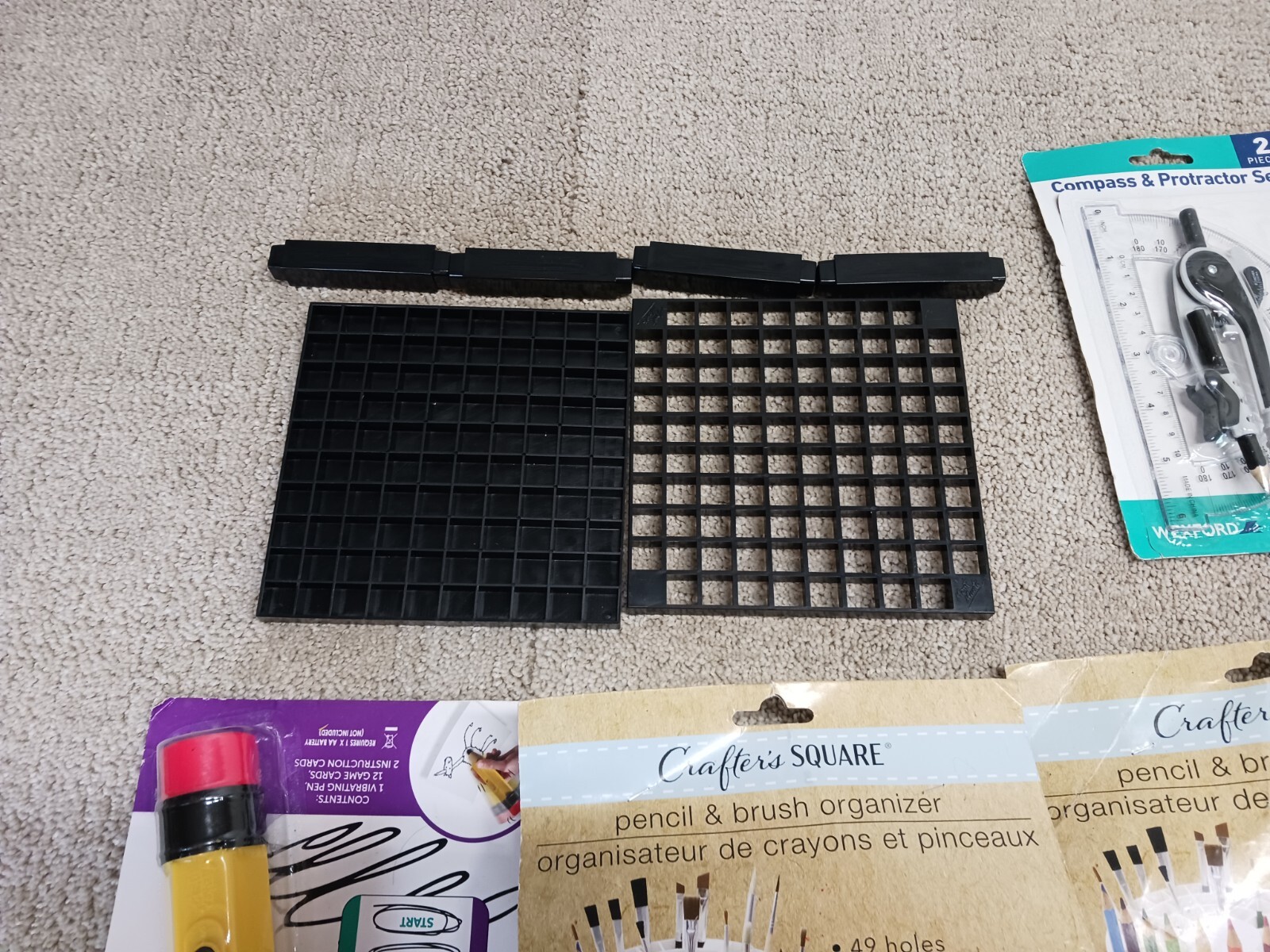 Lots Of Pen + Gear Pens Mechanical Pencil Bic HEB Markers Organizers Compass