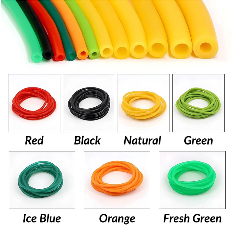 Colorful Natural Latex Tube Elastic Rubber Pipe for Medical Tourniquet Fitness