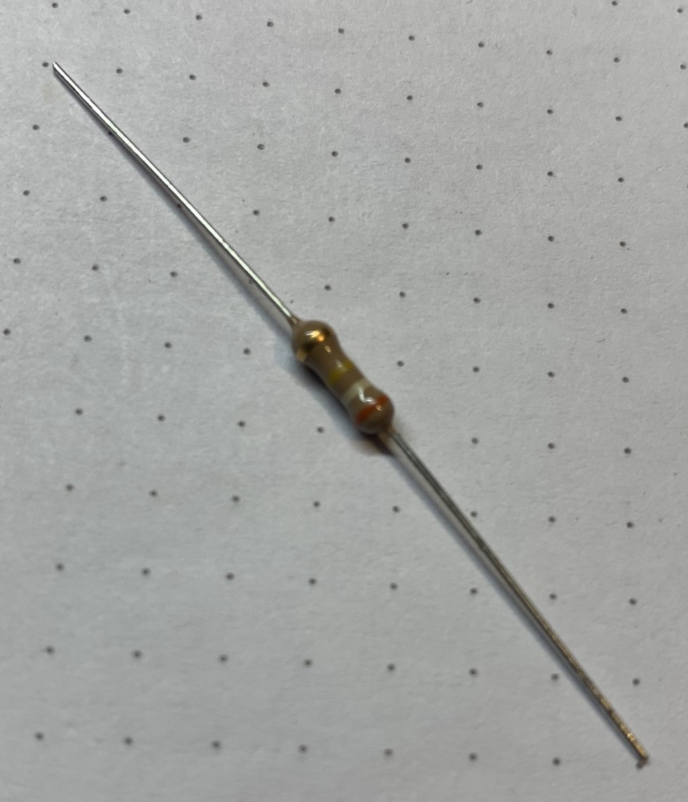 390 KΩ, 5%, 500 mW (1/2 Watt), Carbon Film Resistor, Unbranded, 5 Each