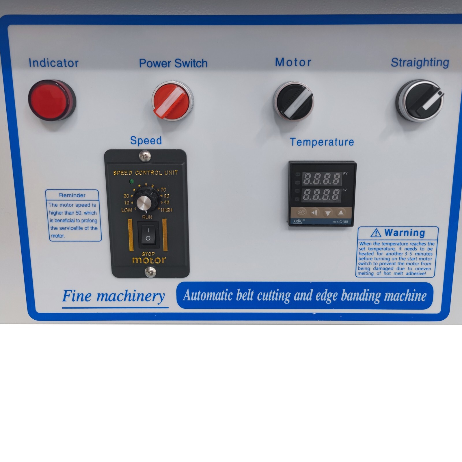 Curved Straight Line Edge Banding Machine 0.275-1.96″ Edge Height 0-6/min 110V