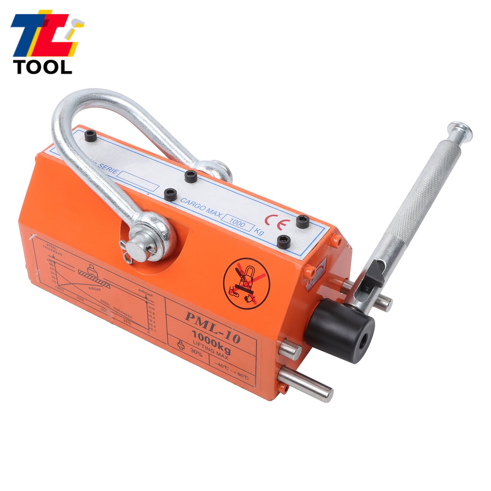 2200Lbs/1000kg Magnetic Lifter Lifting Magnet 2 Safety Factor Neodymium Hoist