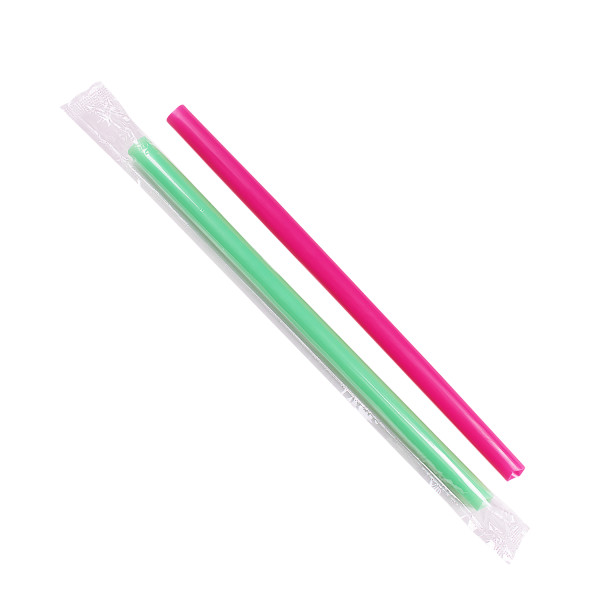 Karat 9-Inch Boba Straws (10mm) Poly Wrapped, Mixed Colors – 1,600 pcs, C9060s