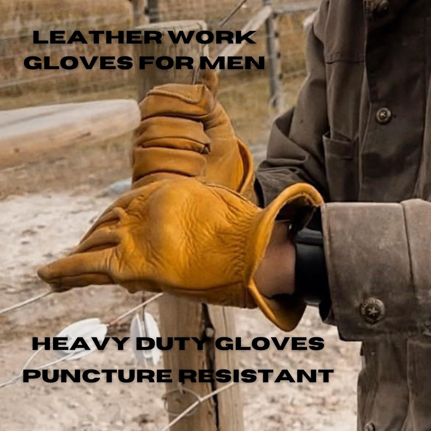 Golden Stag Iron Fencer Leather Work Glove- 207 X-Large Cowhide Leather Fenci…
