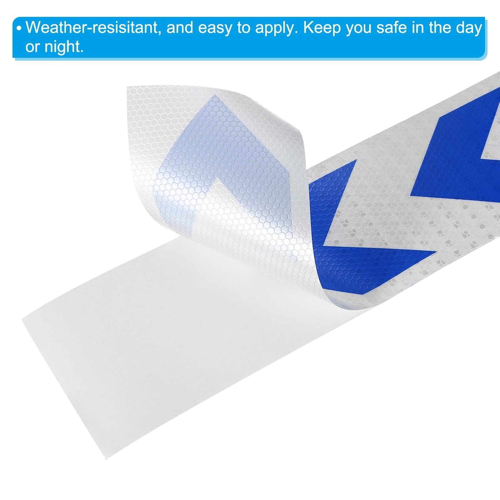 Reflective Tape, 4 Inch x 49 ft Waterproof Self Adhesive High Visibility Safe…