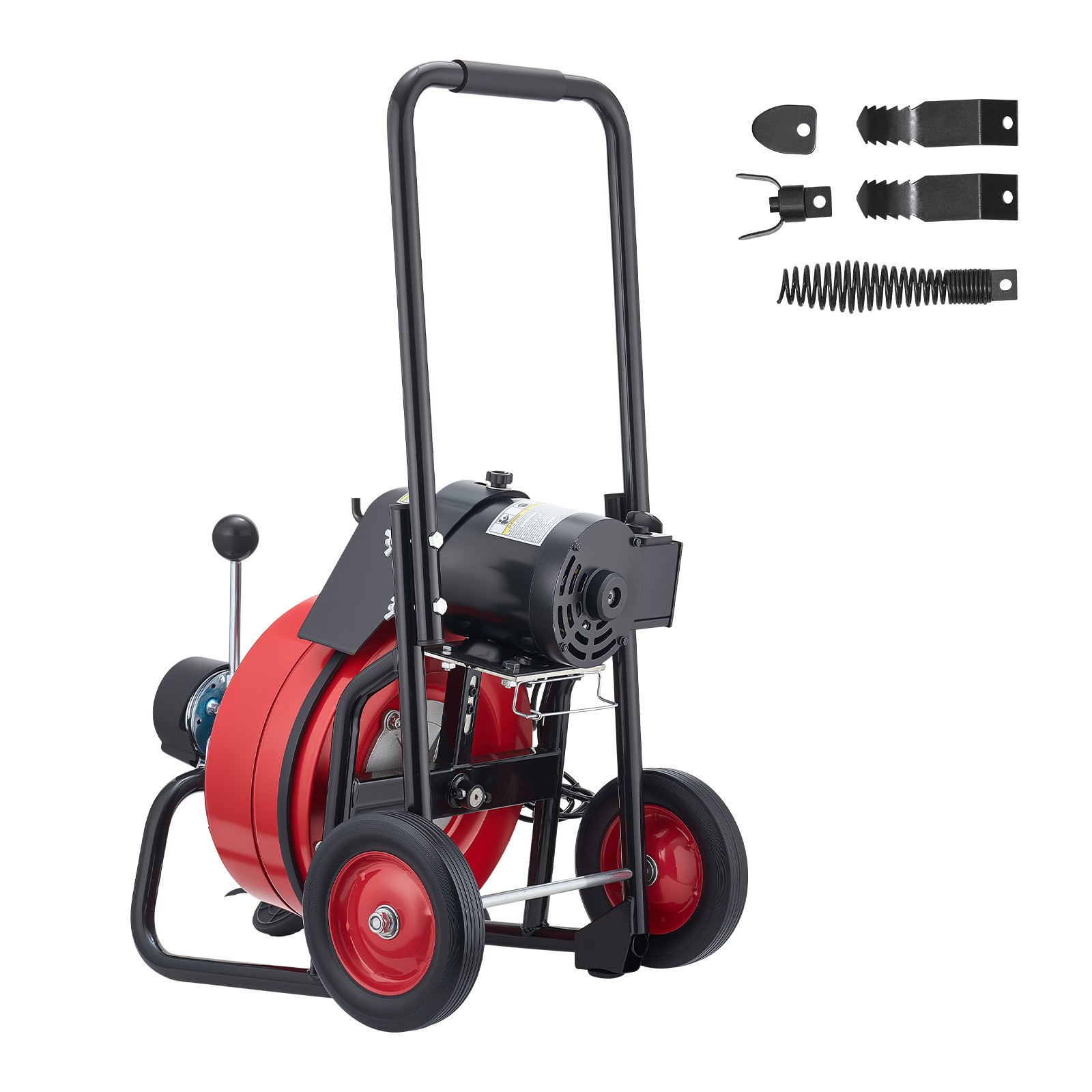 Uimoso Electric Drain Auger Machine with 75 FT x 1/2 In Cable and Auto Feed