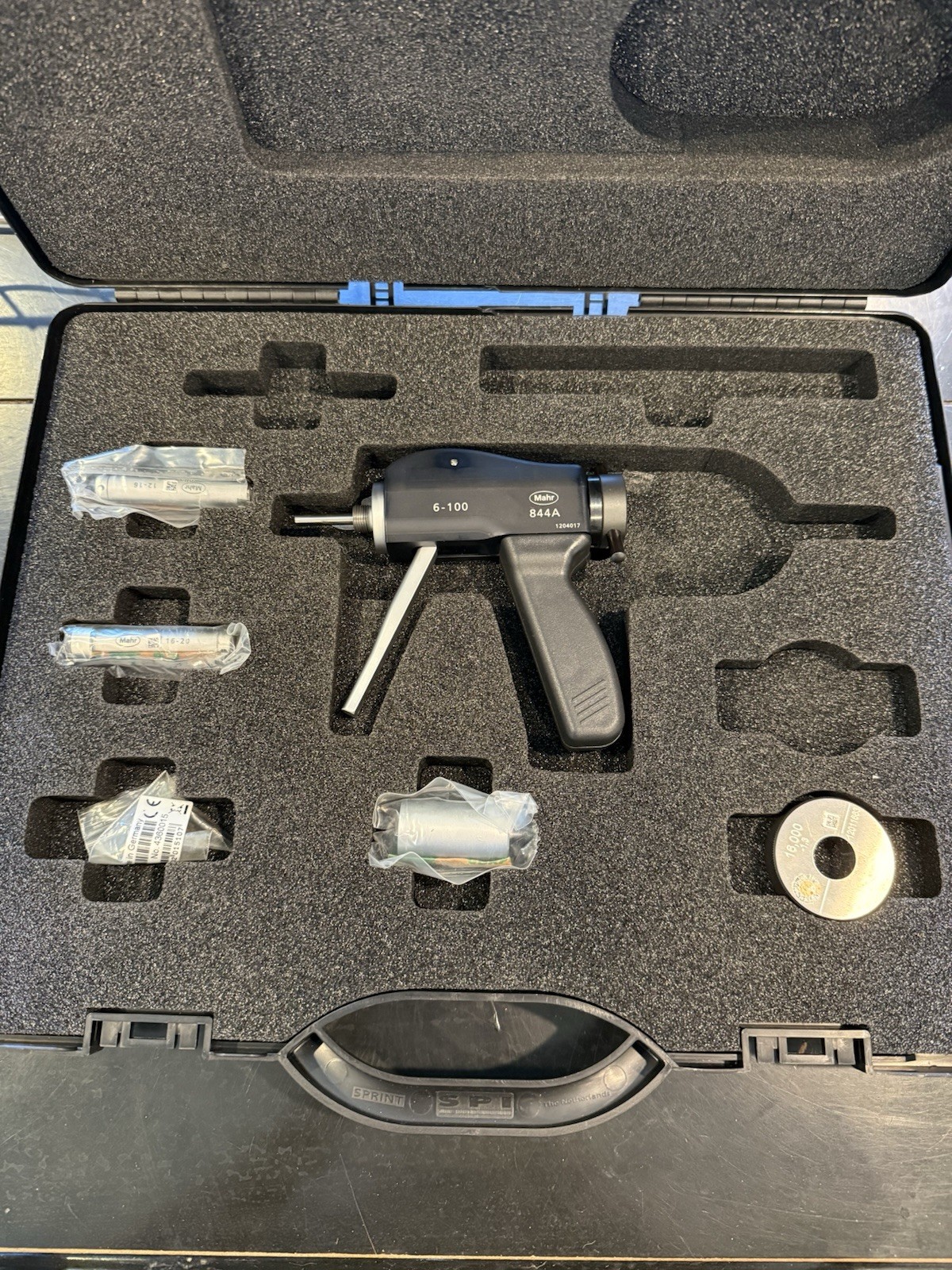 Mahr 844A 844AS Bore Gage Set 6-100 w/ Case & 16.000 Setting Ring