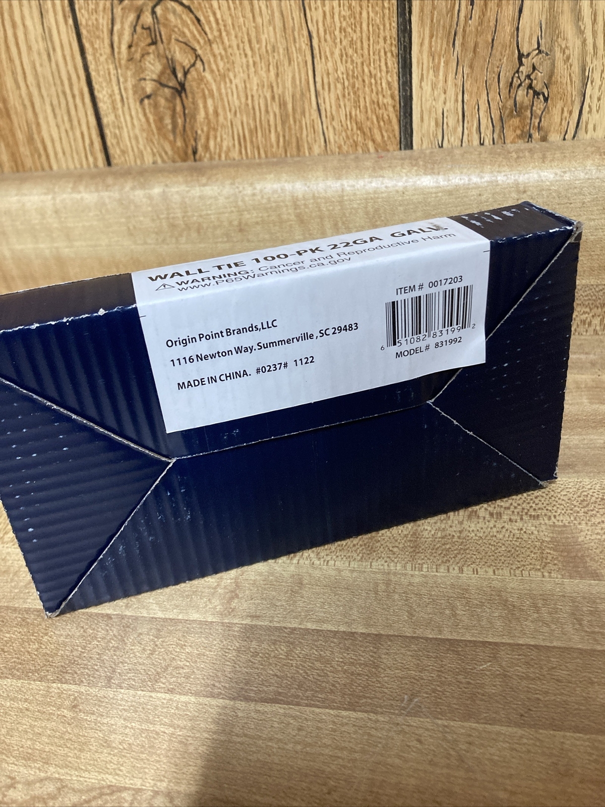 Origin Point 831992 Wall Ties 100-PK 22GA Galvanized 0.9 in x 6.6 in New