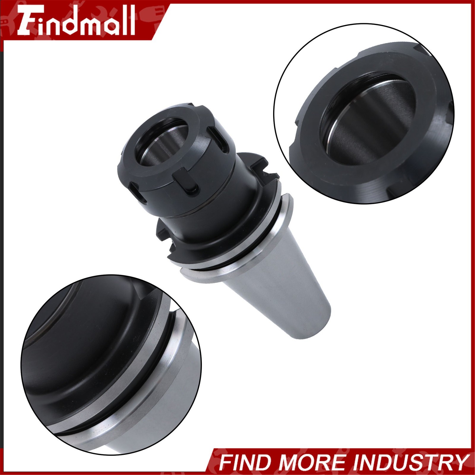 Findmall 10pcs CAT40 ER32 Collet Chuck Set 2.76″ 70mm CNC Milling Tool Holder