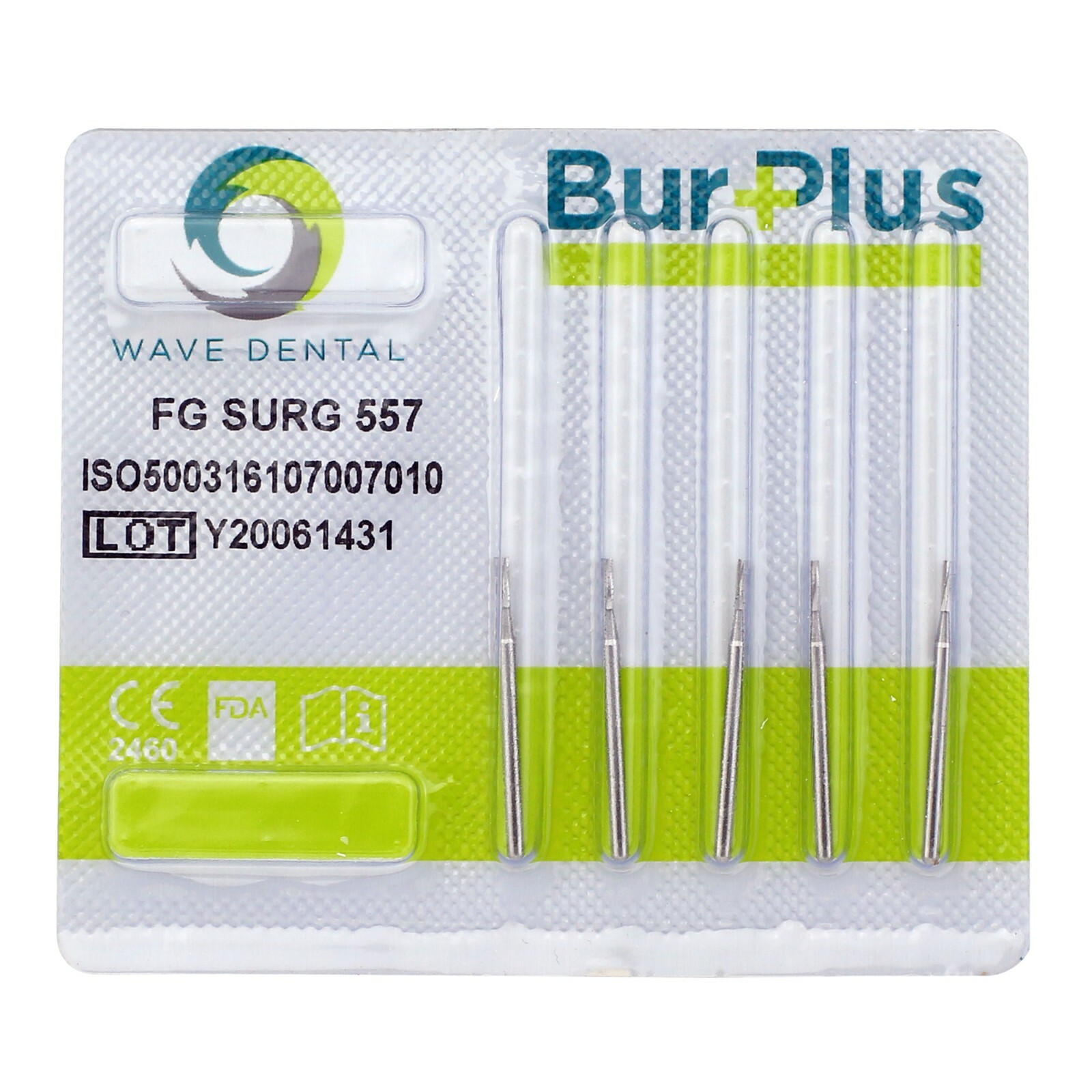 Wave Dental Surgical Burs 557 557L SL Carbide Straight Fissure 25mm FGOS FG SURG