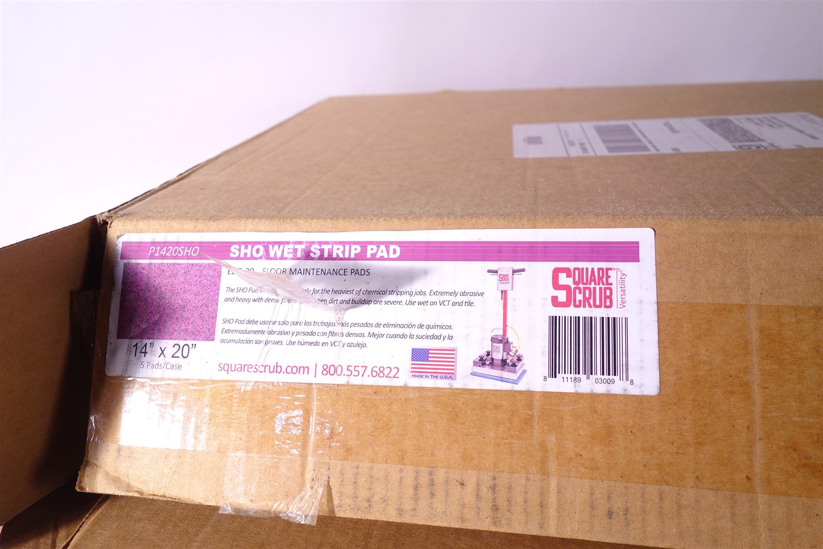Lott of Nassco Brown Strip Floor maintenance stripping Pads 14×20 N-03162