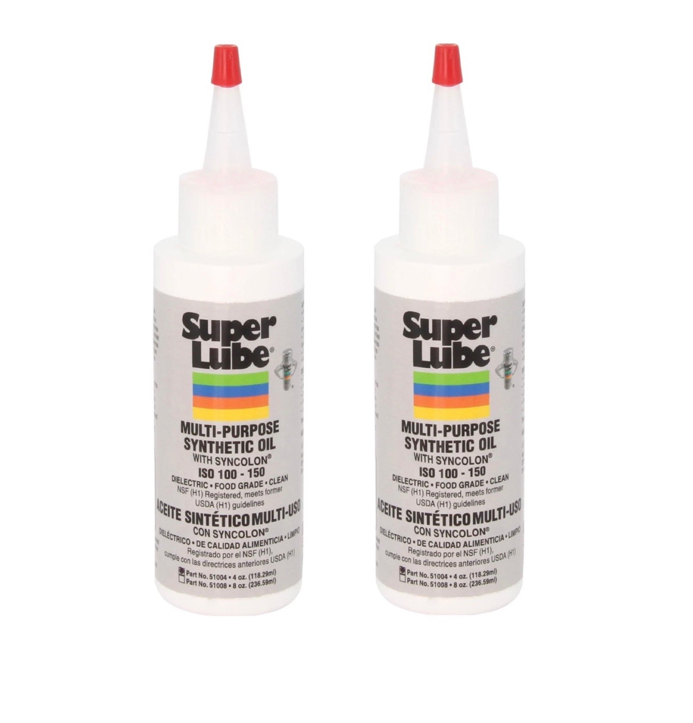 Super Lube 51004 Synthetic Oil With Ptfe, High Viscosity, 4 Oz Bottle,