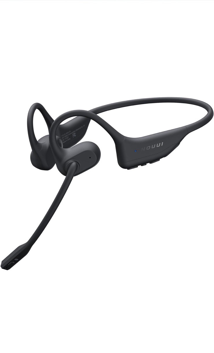 Open Ear Headphones with Mic, Bluetooth Headset with Microphone AI Black NEW!!!